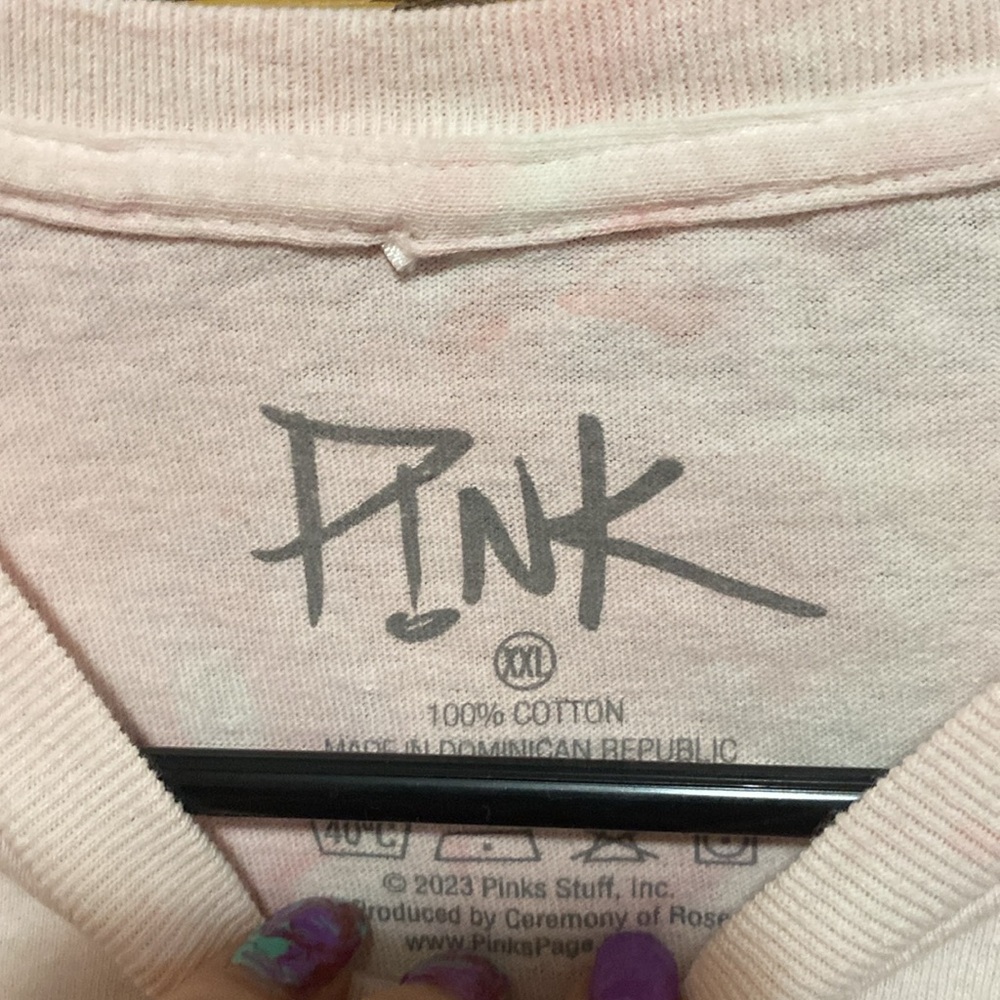 NWOT Pink Summer Carnival 2023 pink, yellow purple Tie-Dye T-Shirt XXL - Picture 3 of 3